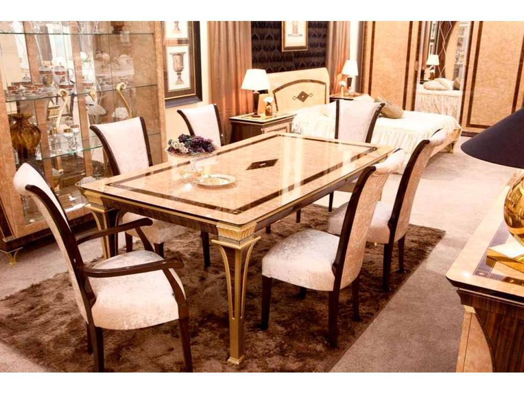 Arredo Classic: стул с подлокотниками(орех)