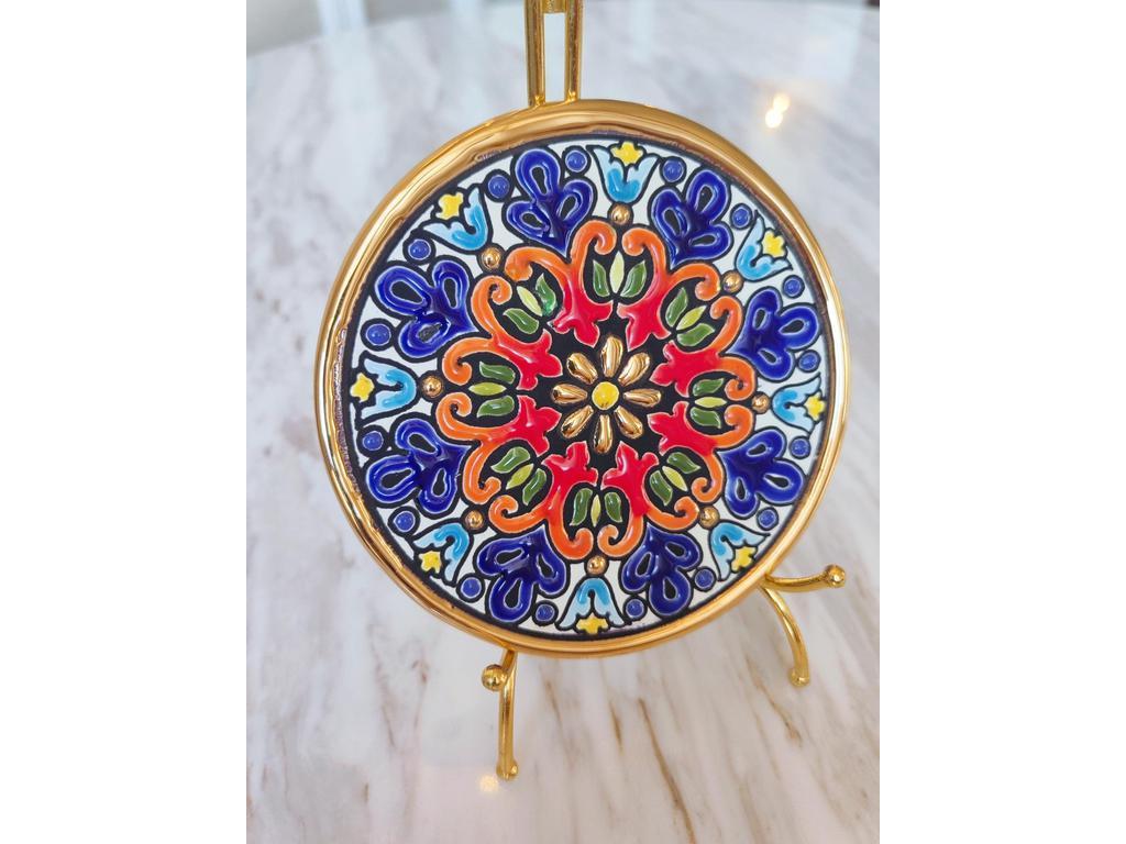 CEARCO: тарелка декоративная(золото)