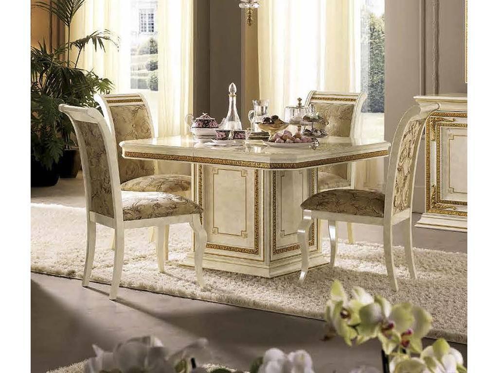 Arredo Classic: стол обеденный(слоновая кость, золото)