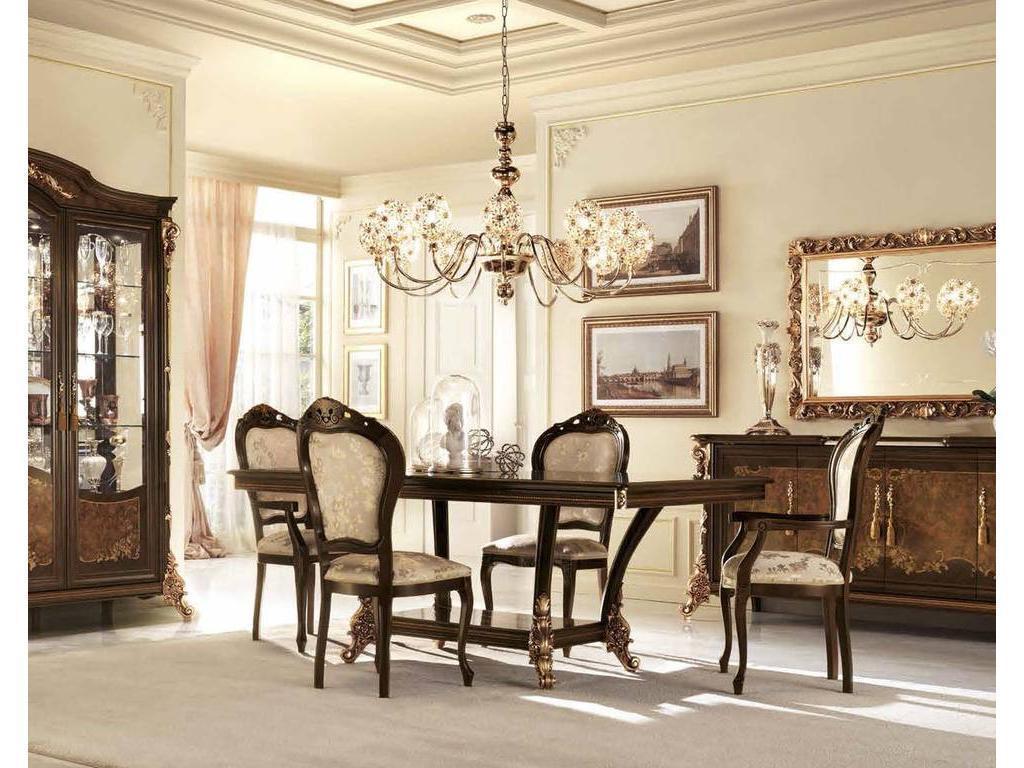 Arredo Classic: стол обеденный(орех, золото)