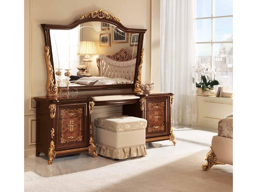 Arredo Classic: зеркало настенное(орех, золото)