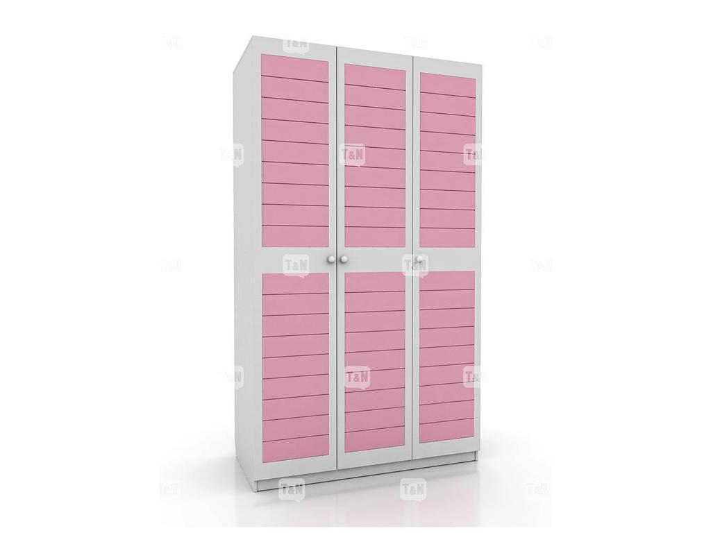 Tomyniki: шкаф 3-х дверный(белый, розовый, зеленый, беж)