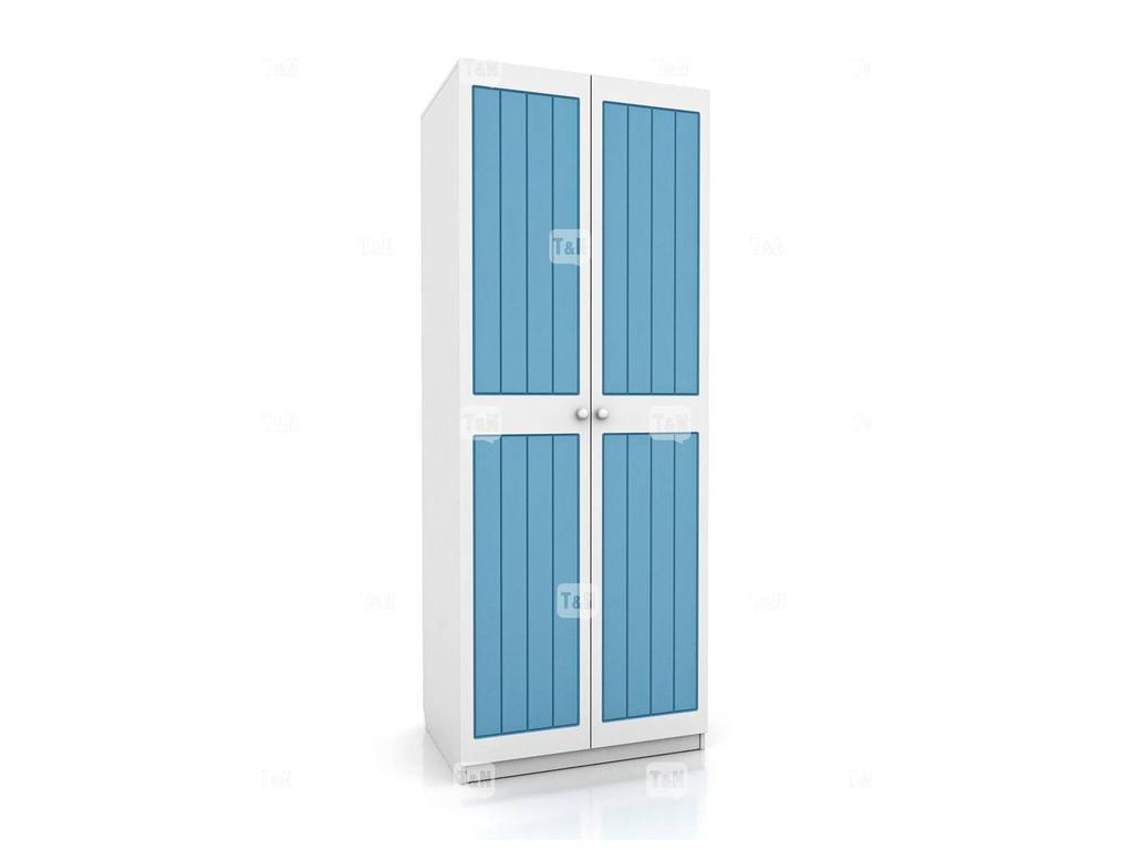 Tomyniki: шкаф 2-х дверный(белый, розовый, голубой)