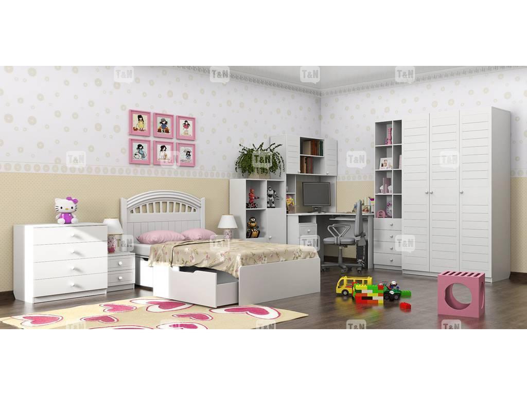 Tomyniki: детская комната классика(белый, розовый, зеленый, беж)