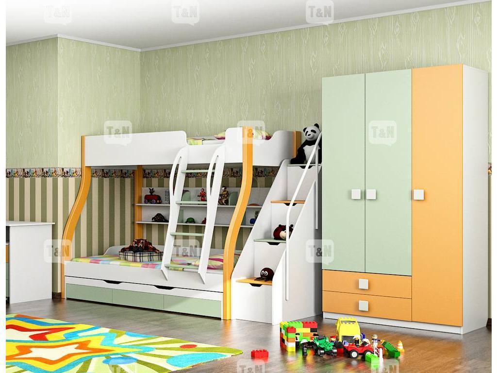 Tomyniki: детская комната современный стиль(салатовый)