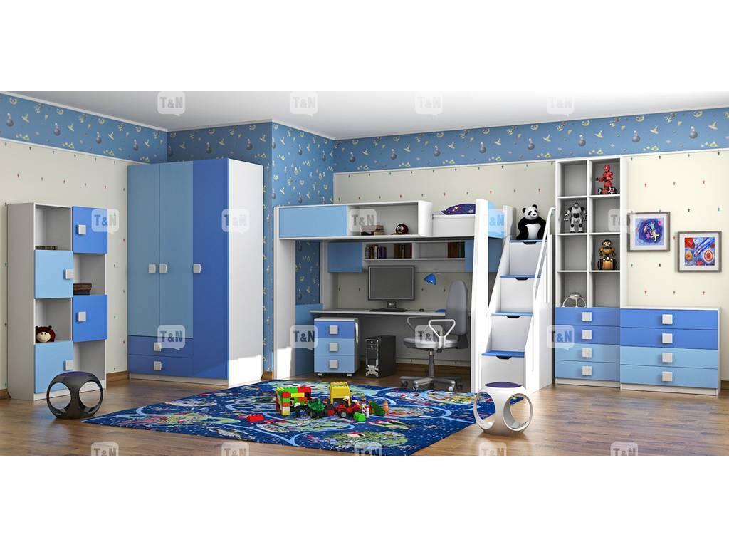 Tomyniki: детская комната современный стиль(голубой)