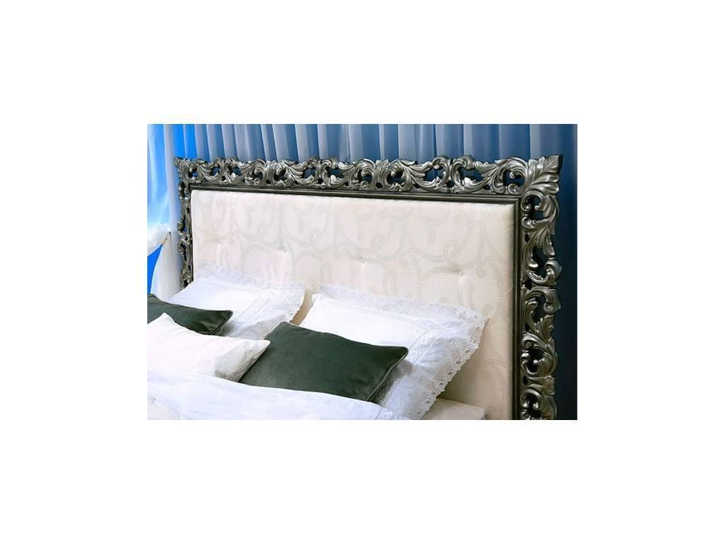Флоренция: кровать двуспальная(белый, золото)