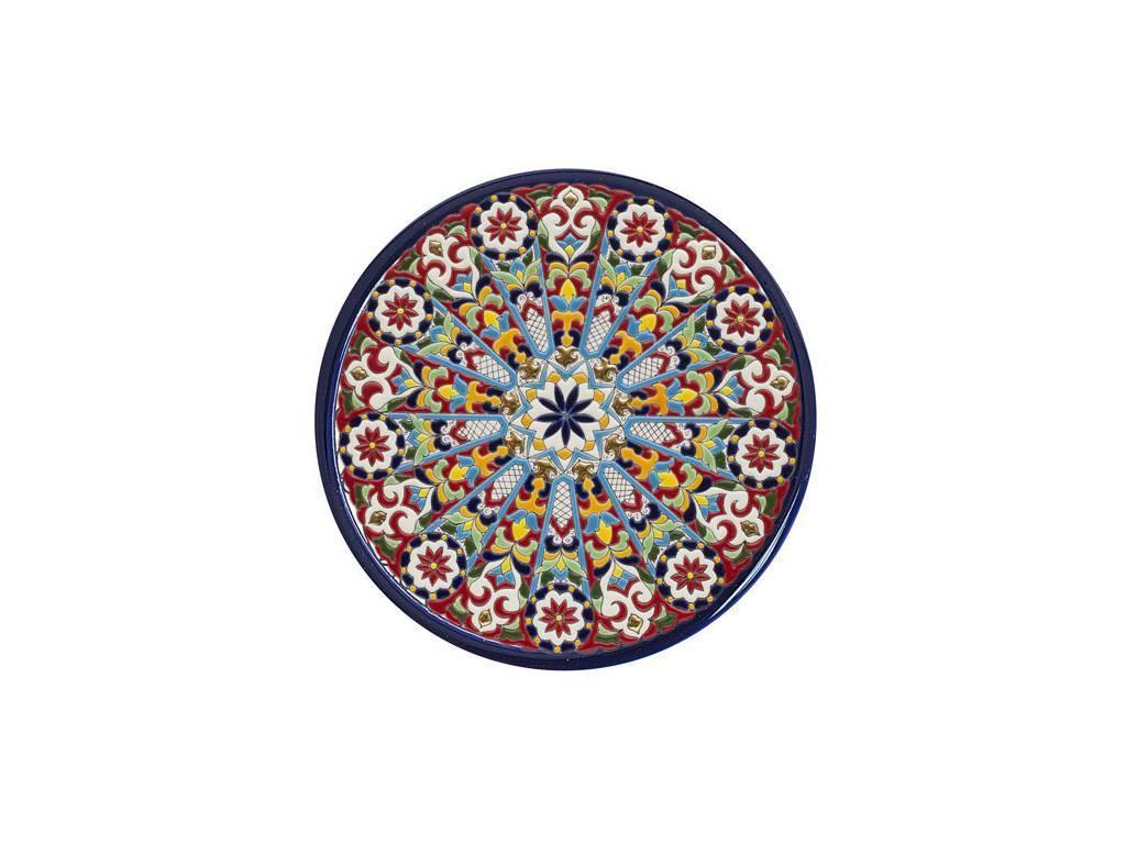 Artecer: тарелка декоративная(синий, разноцветный)