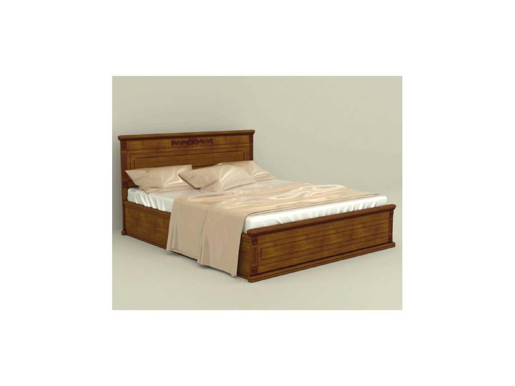 Arco Decor: кровать двуспальная(орех, коричневая патина)
