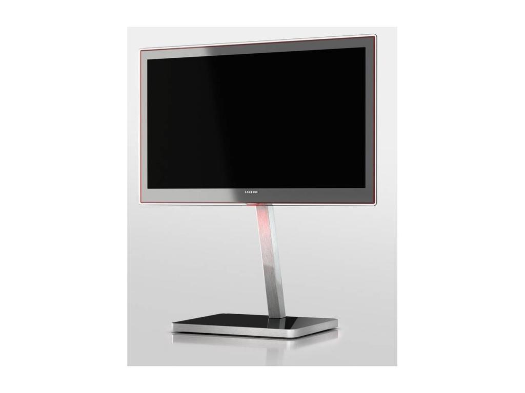 Sonorous: стойка под телевизор(красное стекло, стальной)