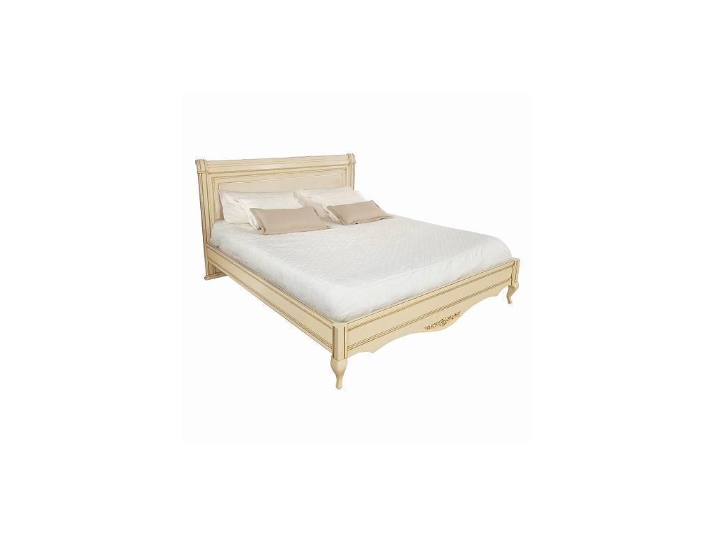 БМ: кровать двуспальная(ваниль, золото)