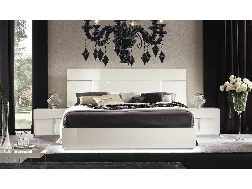 A.L.F. Uno: кровать двуспальная(bianco lucido)