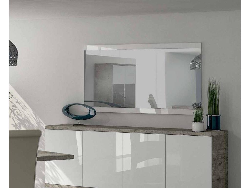 Status: зеркало настенное(белый лак, цемент)