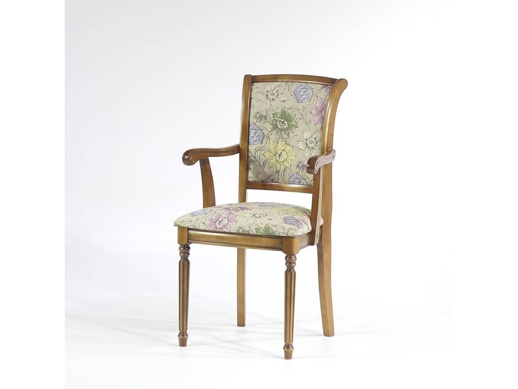 Юта: стул с подлокотниками(коричневый)