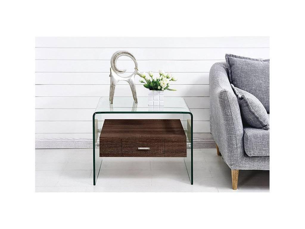Euro Style Furniture: стол журнальный(стекло, венге)