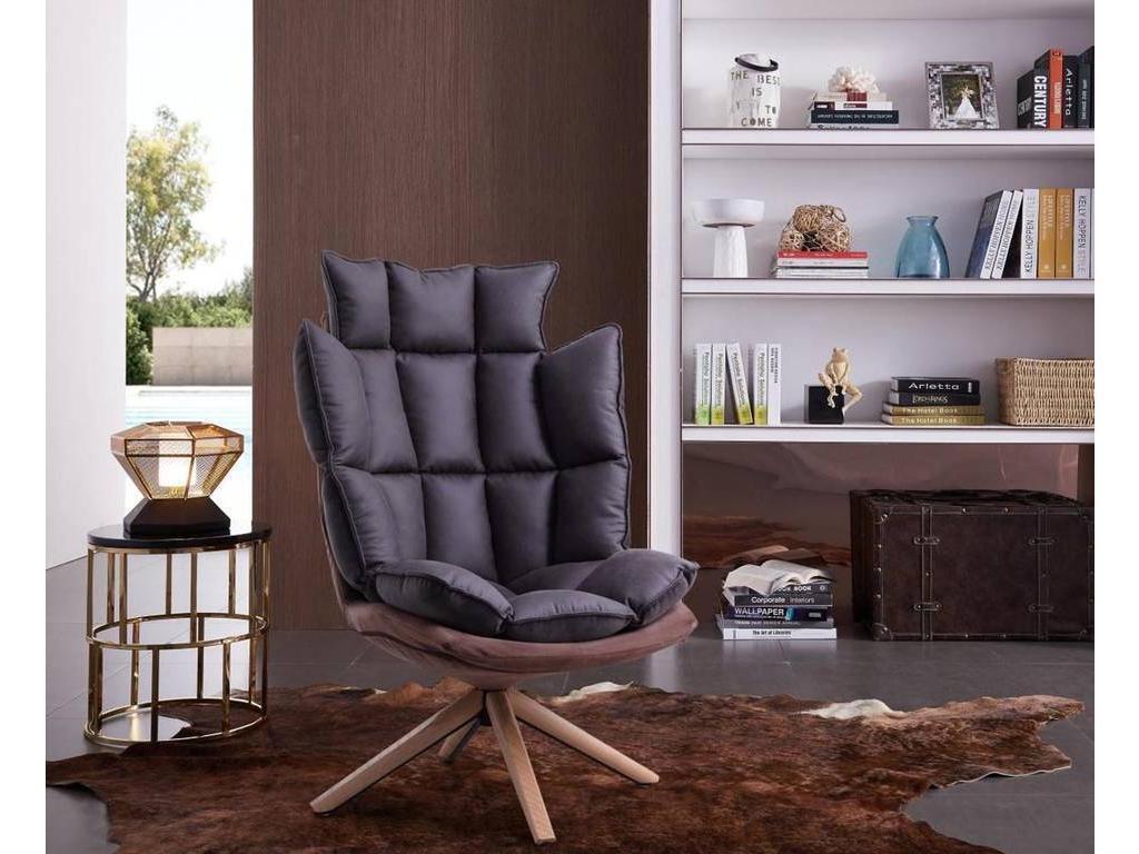 Euro Style Furniture: кресло вращающееся(бук, коричневый)