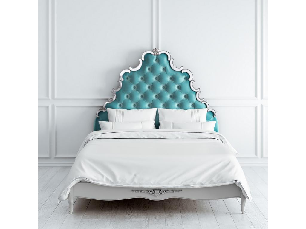 Latelier Du Meuble: кровать двуспальная(серо-бежевый, серебро)