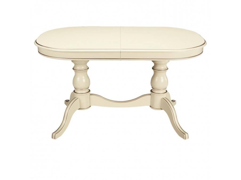 Лорес: стол обеденный(слоновая кость, золотая патина)