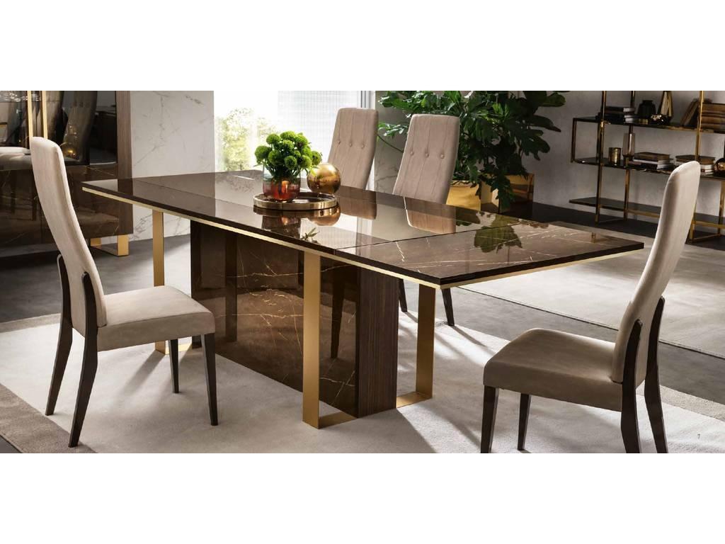 Arredo Classic: стол обеденный(венге, коричневый, золото)