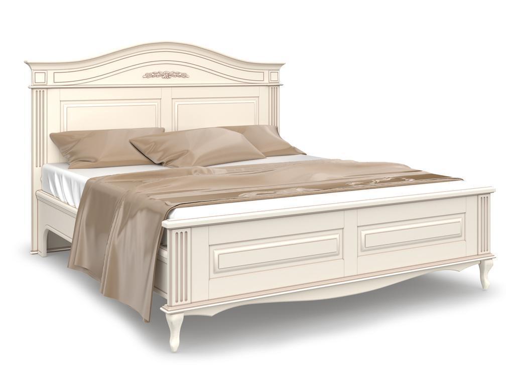 Arco Decor: кровать двуспальная(белый, патина)