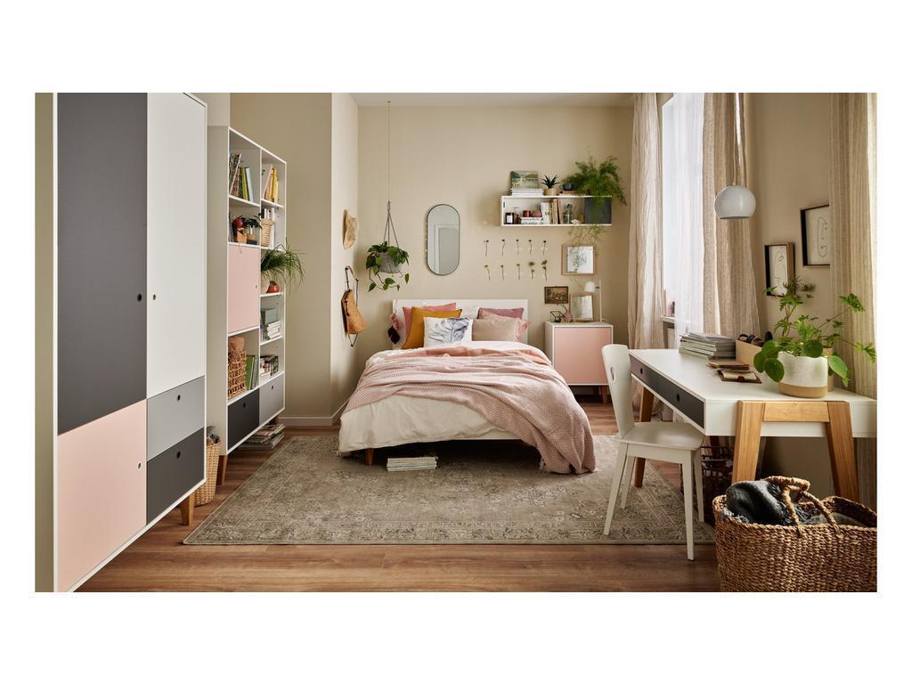 VOX: детская комната современный стиль(белый,графит,серый,розовый)