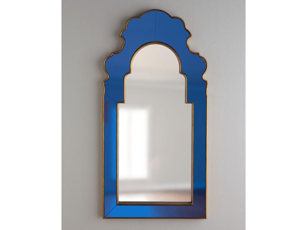 HermitageHome: зеркало настенное(золото, синий)
