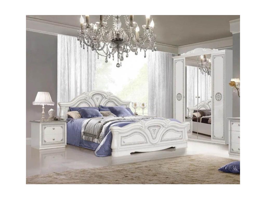 Dia: спальня классика(белый, серебро)
