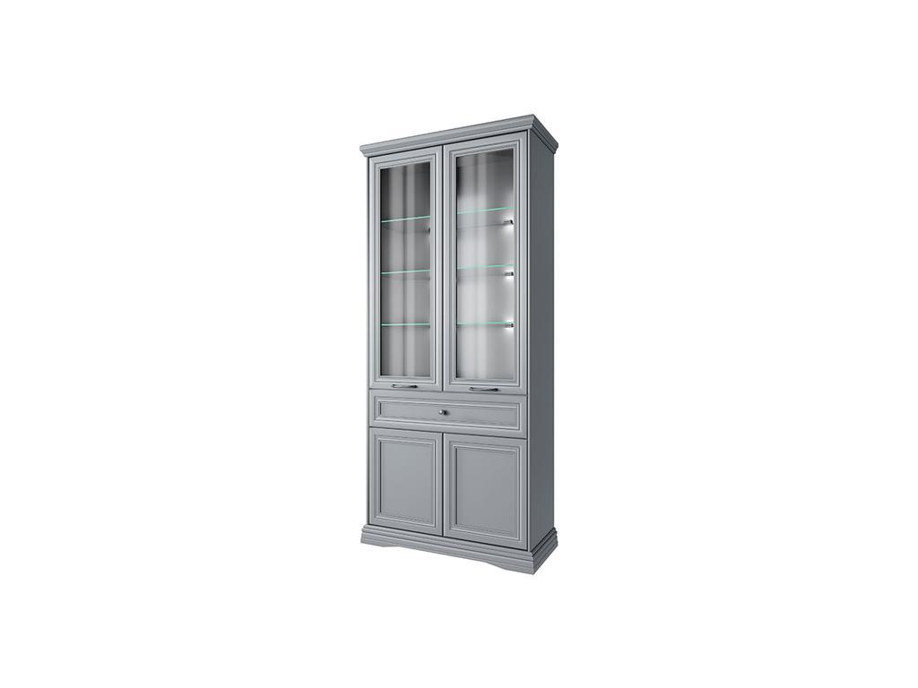 Anrex: витрина 2 дверная(серый)