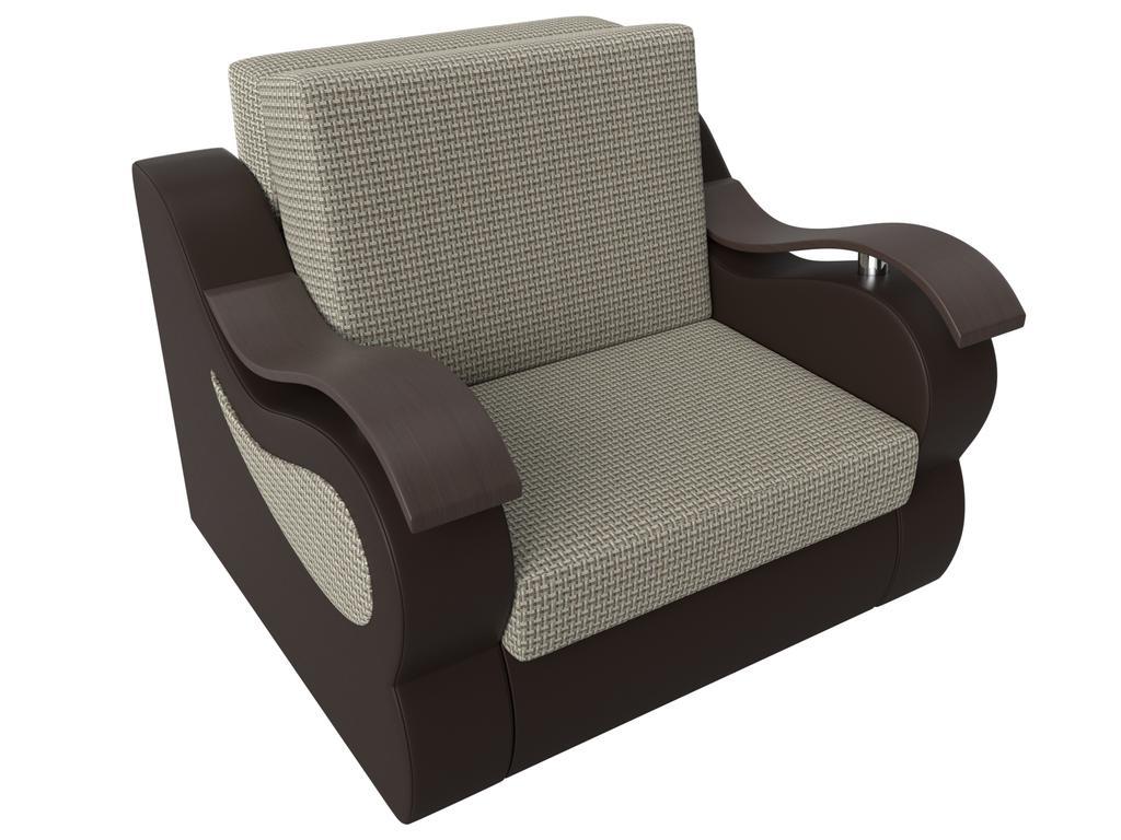 Лига диванов: кресло-кровать(бежевый/коричневый)