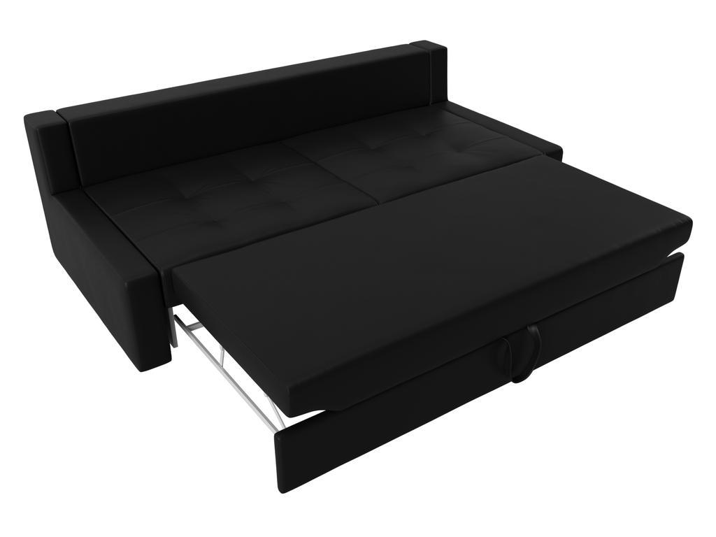 Лига диванов: диван-кровать(черный/белый)