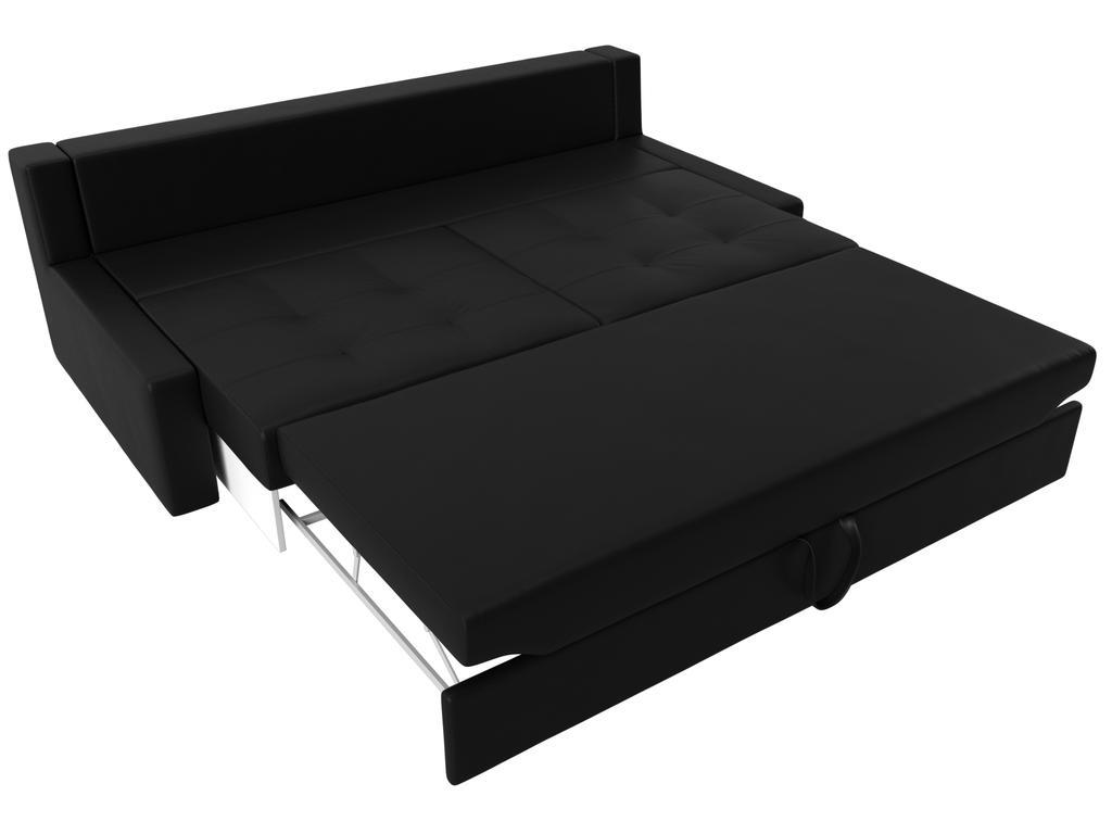 Лига диванов: диван-кровать(черный/белый)