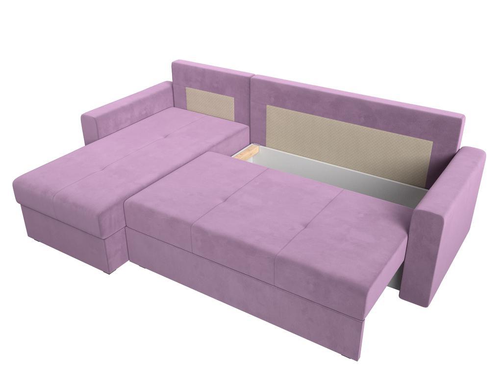 Лига диванов: диван угловой(фиолетовый)