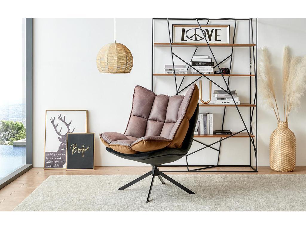 Euro Style Furniture: кресло вращающееся(коричневый, серый)