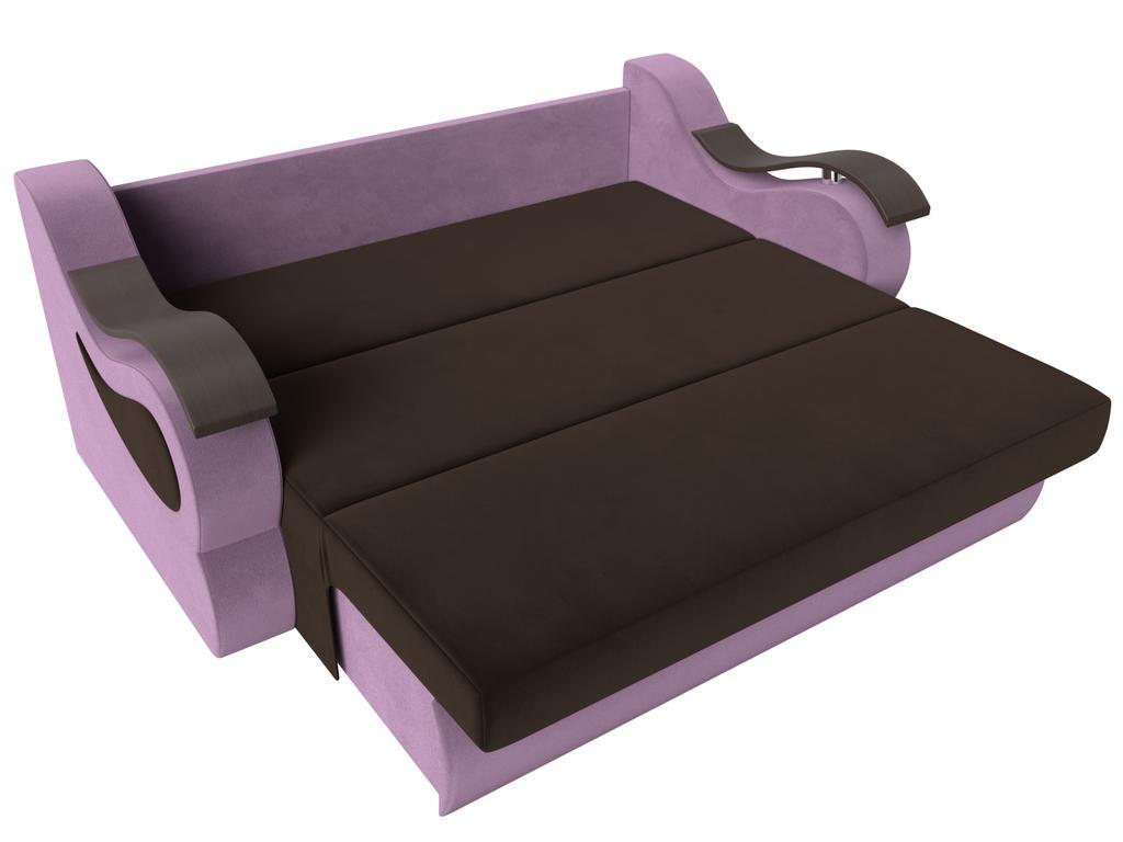 Лига диванов: диван-кровать(коричневый/сиреневый)