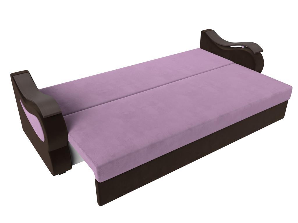 Лига диванов: диван-кровать(сиреневый/коричневый)