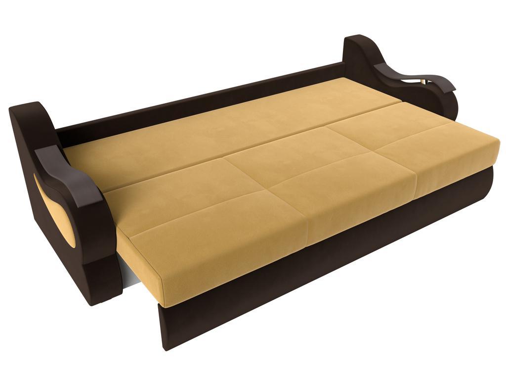 Лига диванов: диван-кровать(желтый/коричневый)
