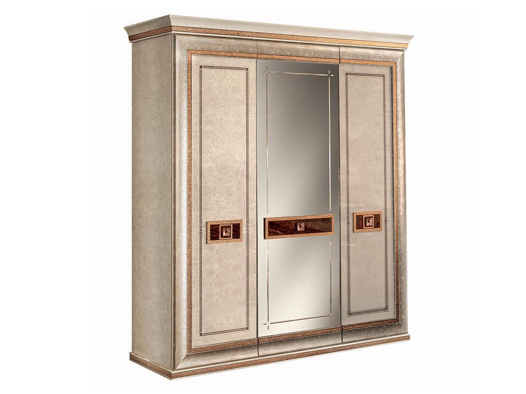 Arredo Classic: шкаф 3 дверный(крем, золото)