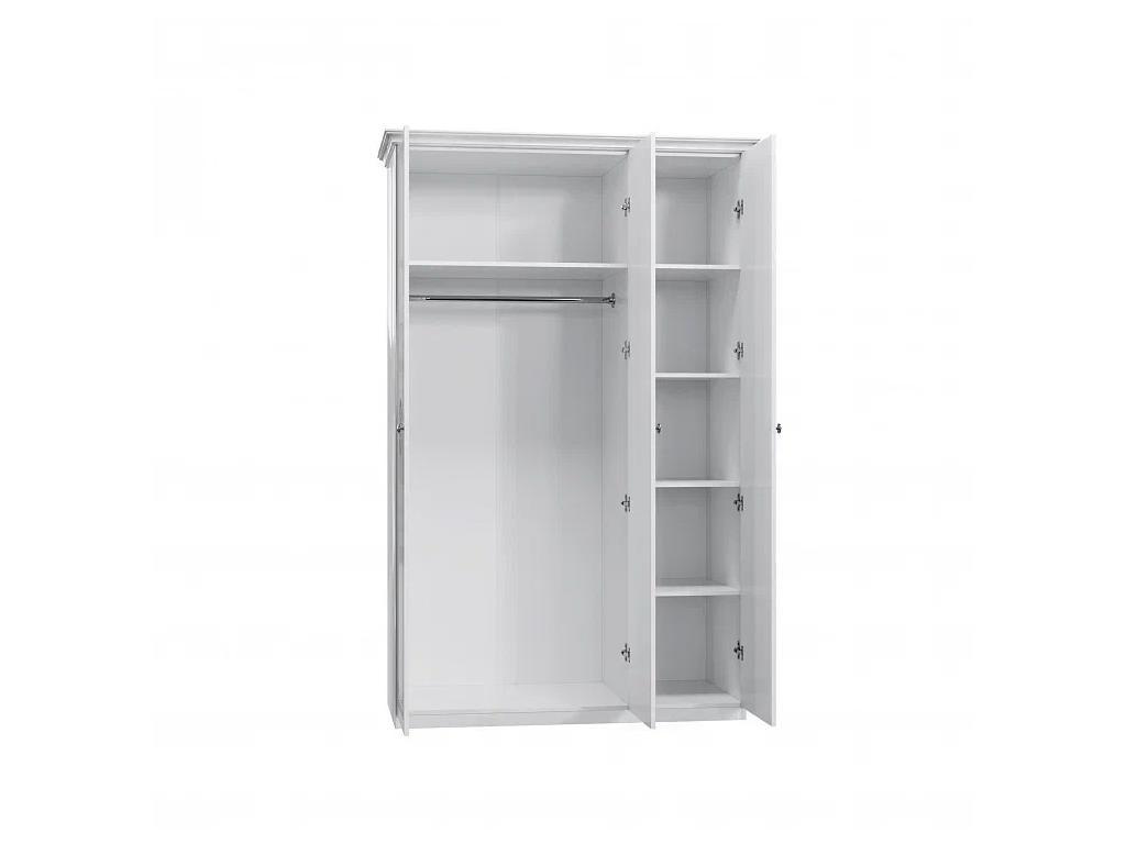 Dia: шкаф 3-х дверный(белый, серебро)