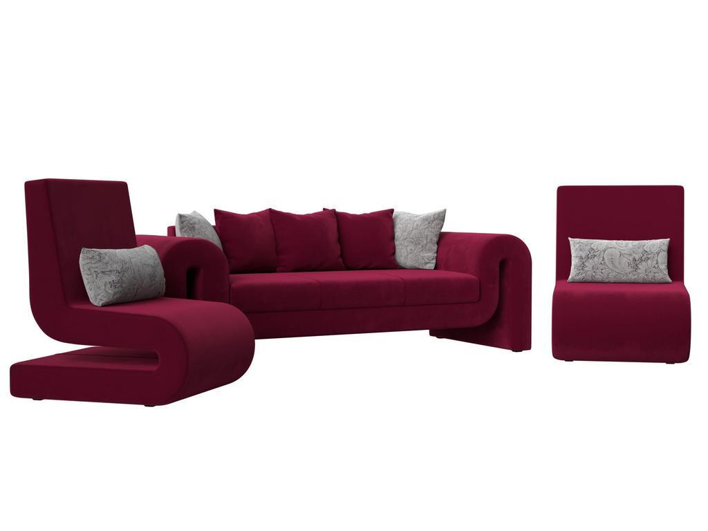 Лига диванов: комплект мягкой мебели(ткань)