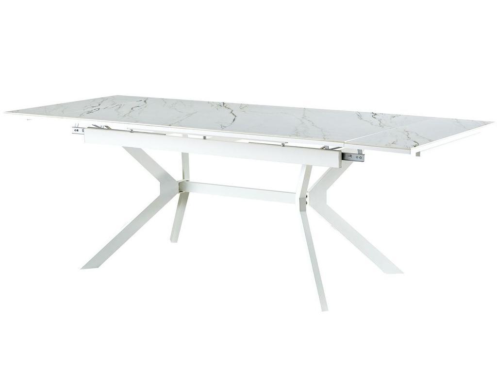 4SIS: стол обеденный(белый глянцевый)