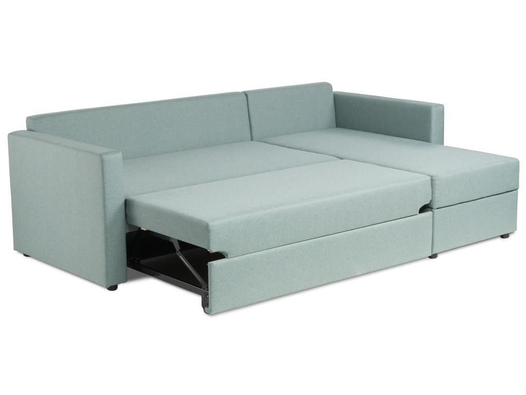 Шведский стандарт: диван угловой(мятно-серый)