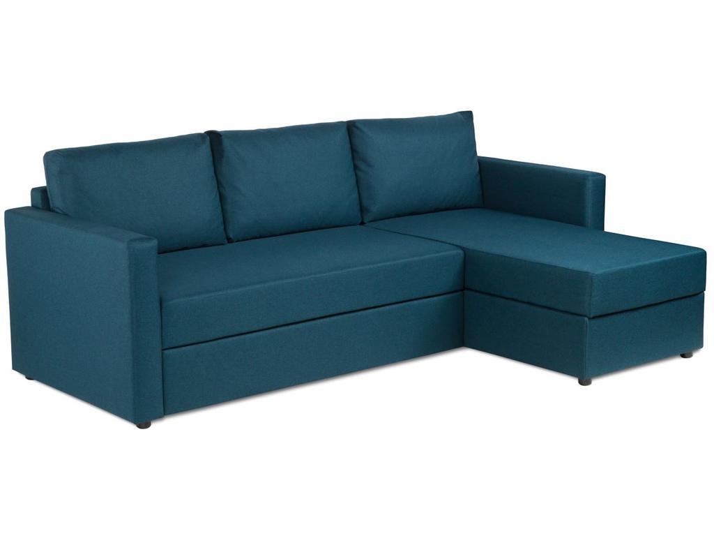 Шведский стандарт: диван угловой(сине-зеленый)