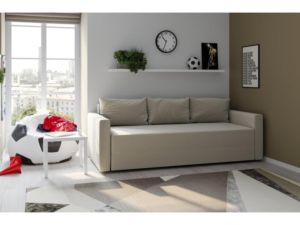 Шведский стандарт: диван-кровать(светло-серый)