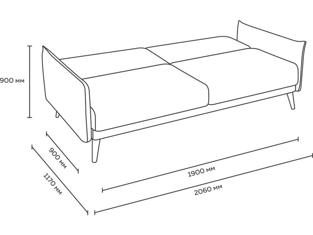 Finsoffa: диван кровать(темно сиреневый)