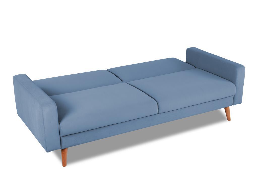 Finsoffa: диван кровать(серо-голубой)