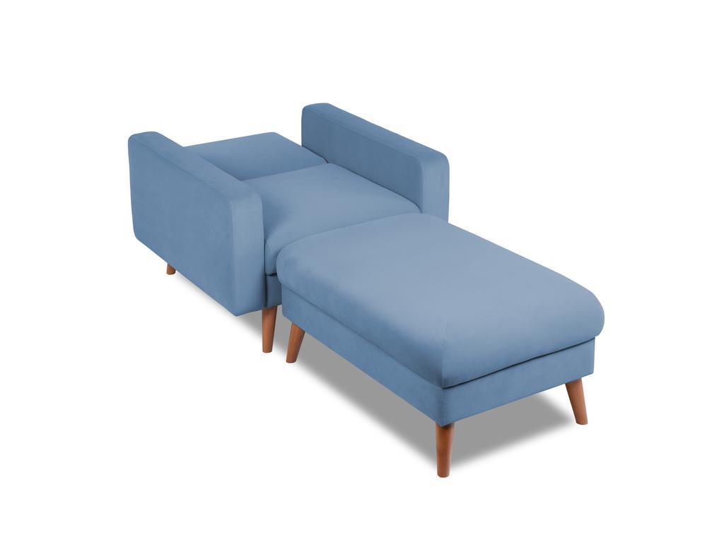 Finsoffa: кресло-кровать(серо-голубой)