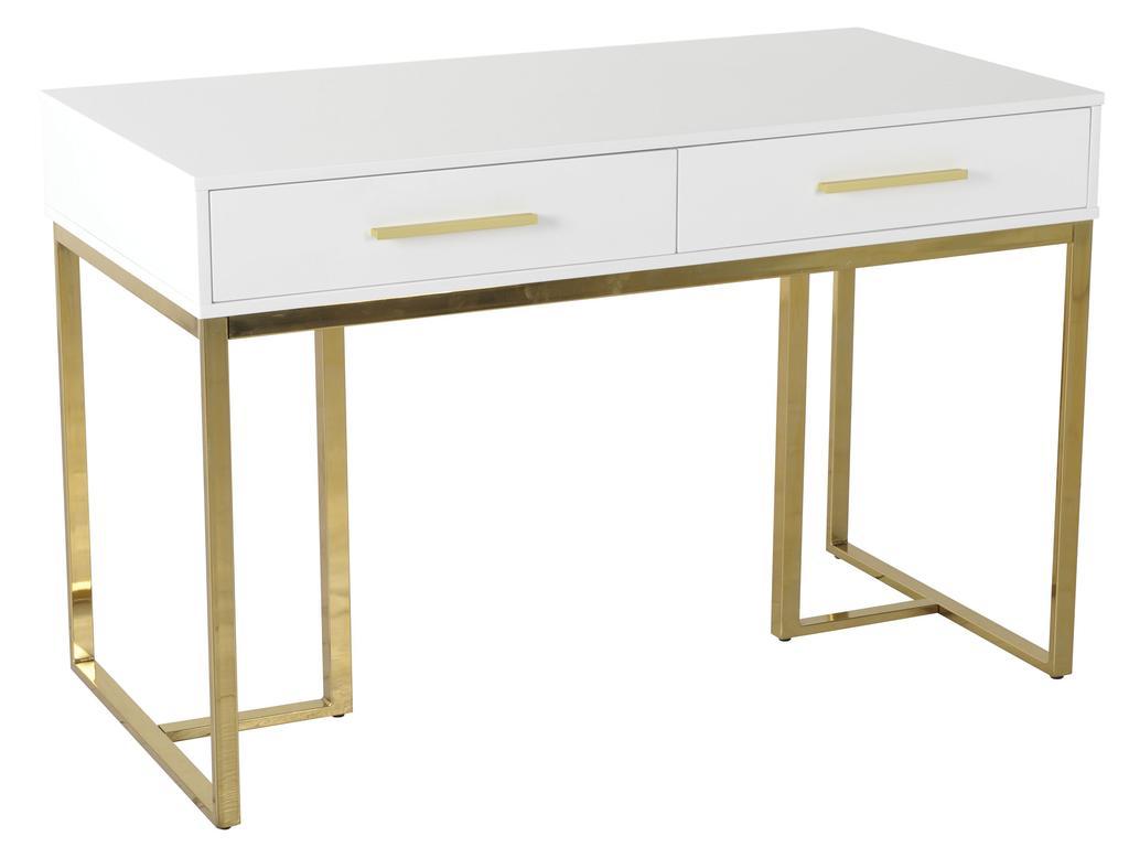 Linhai Lanzhu: стол консольный(белый, золото)