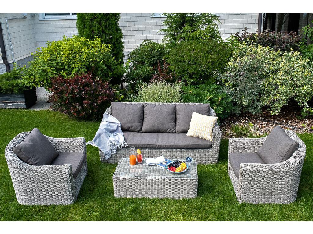 4SIS: диван садовый(серый)