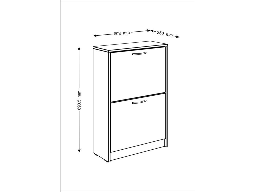 Шведский стандарт: тумба для обуви(белый)