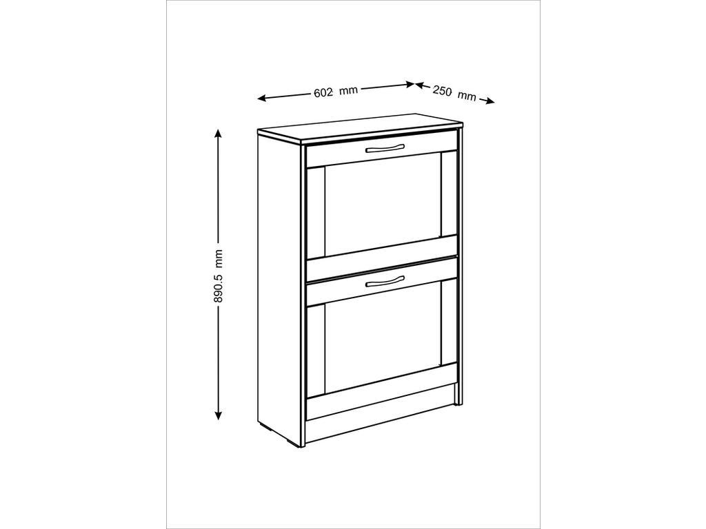 Шведский стандарт: тумба для обуви(дуб венге)